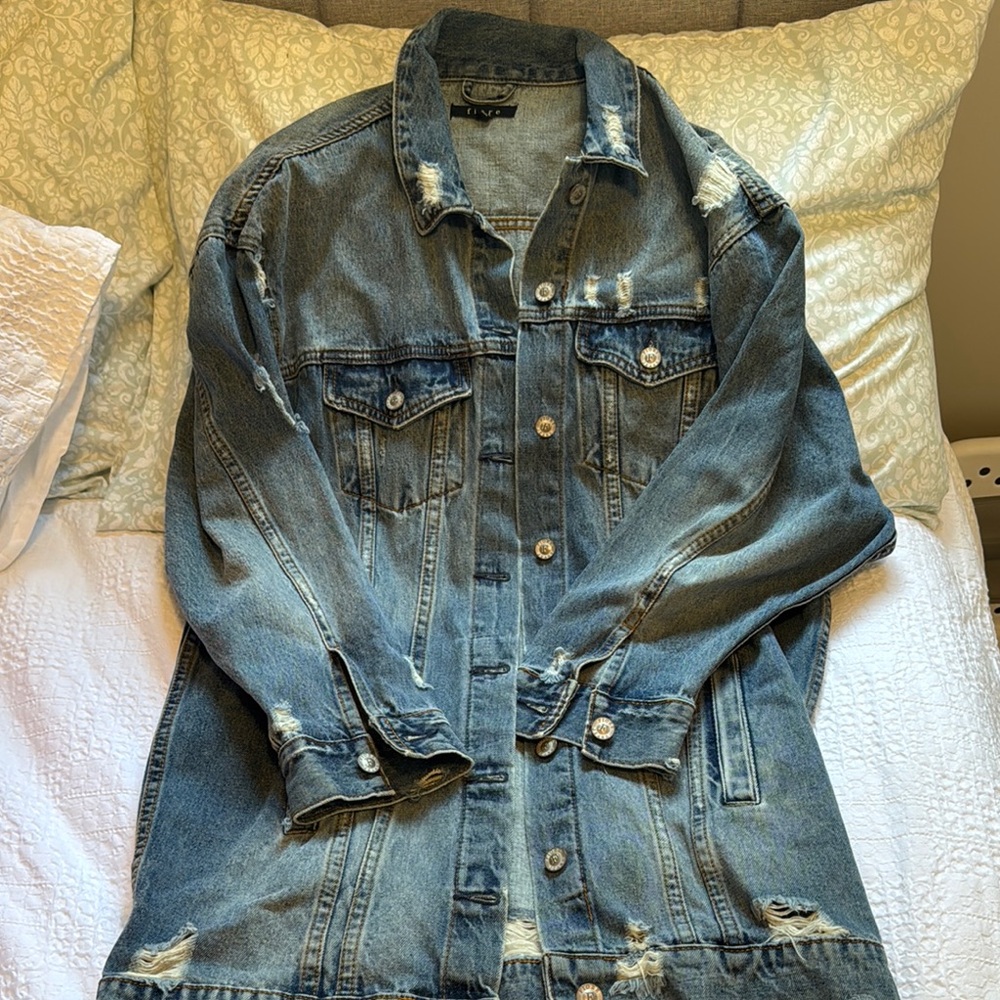 Denim Distressed Jacket